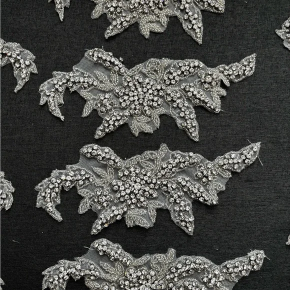 Beaded Rhinestone Appliqués - Picture 9 of 15